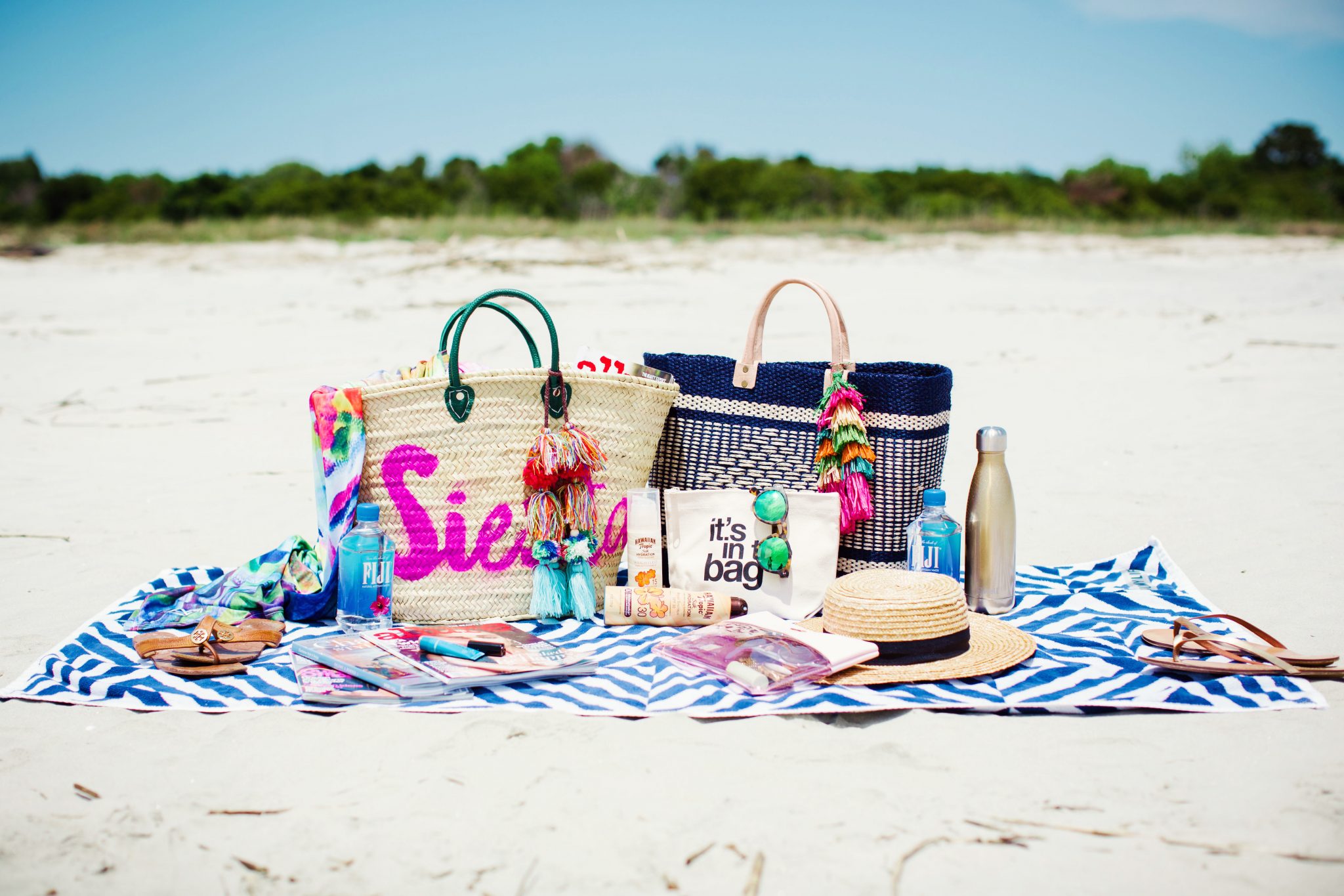 Beach Day Essentials, Straw Beach Bags, Beach Packing List