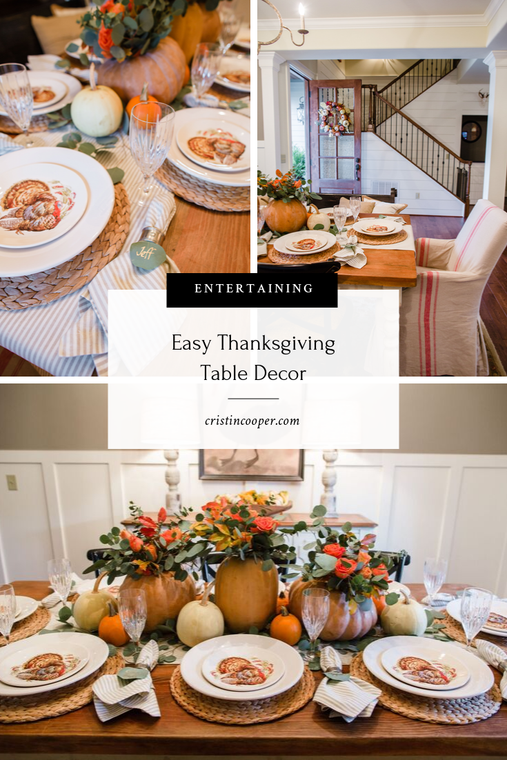 Easy Thanksgiving Table Decor