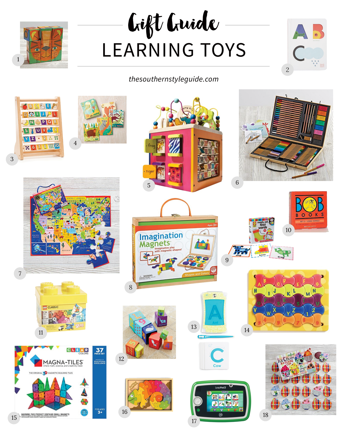 gift guide, learning toys, gifts for kids, gifts for boys, gifts for girls, learning toys for christmas, puzzles, art toys, educational toys, educational gifts, christmas, boys christmas gifts, girls christmas gifts, nordstrom, land of nod, target
