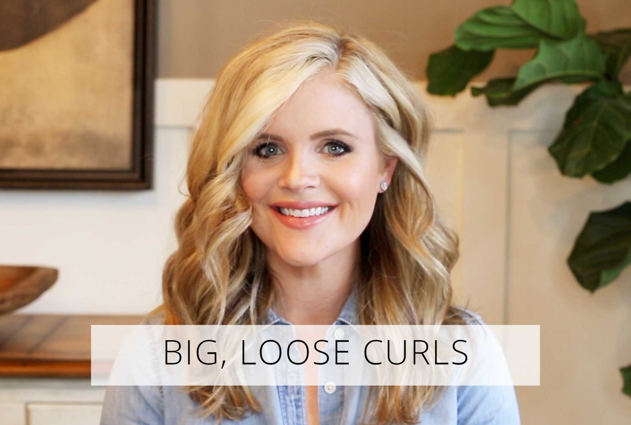 Big, Loose Hair Curls YouTube Tutorial by Cristin Cooper of The Southern Style Guide