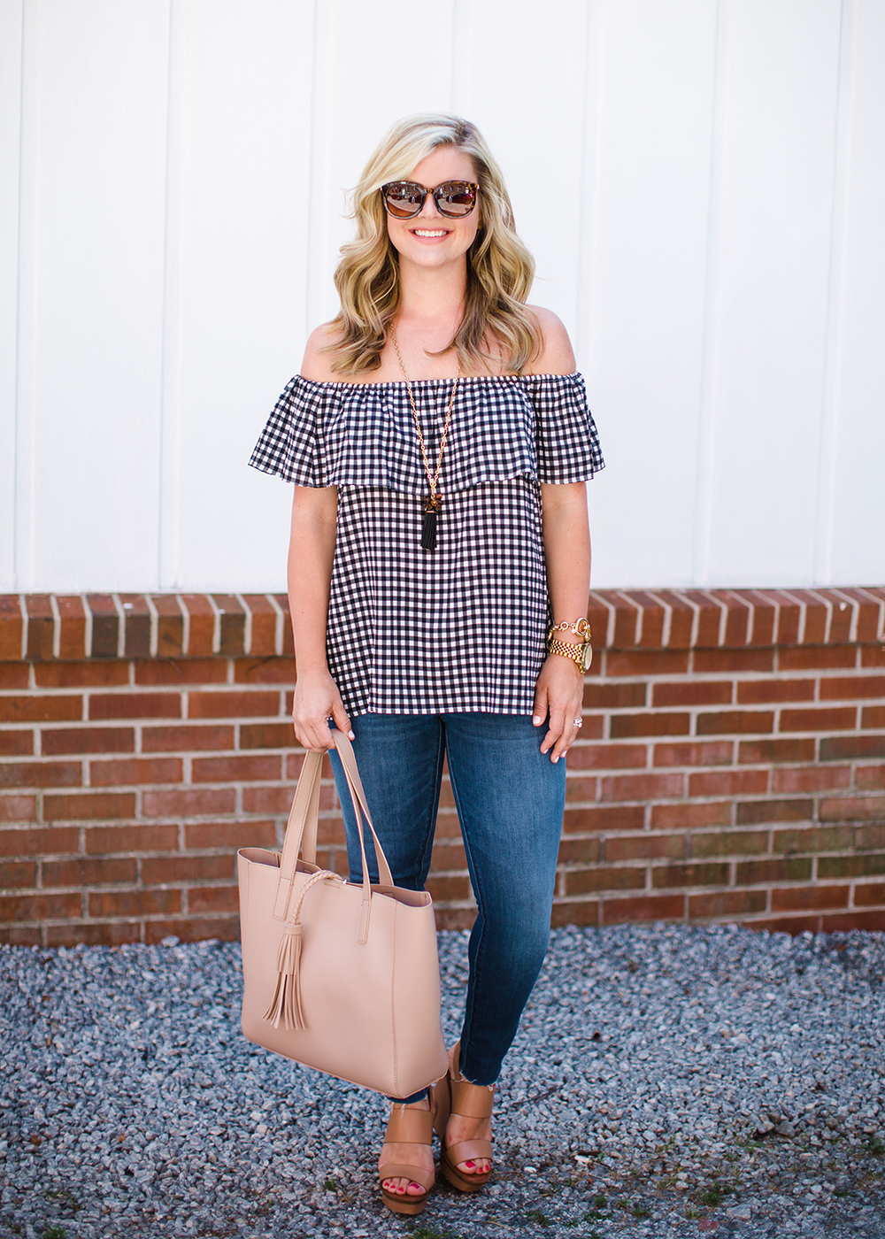 Mom Style Monday, Cristin Cooper, The Southern Style Guide, Gingham, Spring Trends