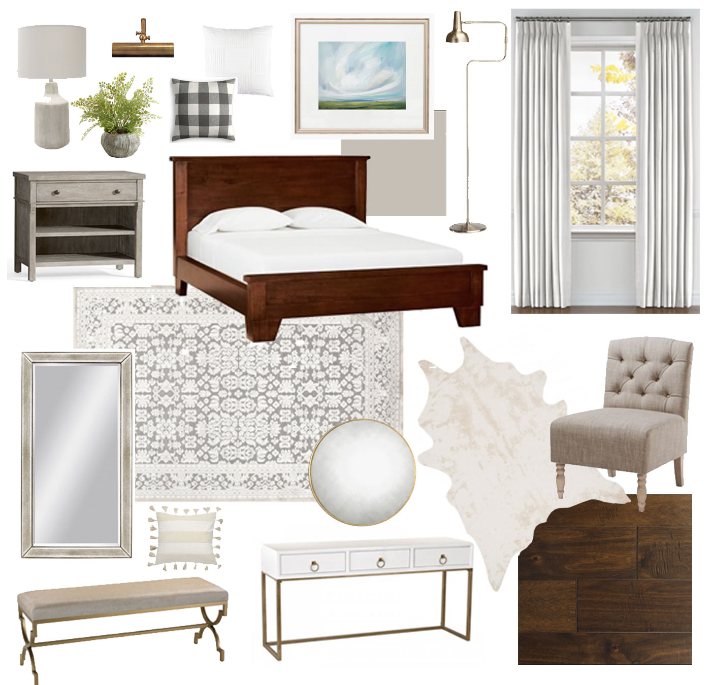 one room challenge, master bedroom, white and grey master bedroom