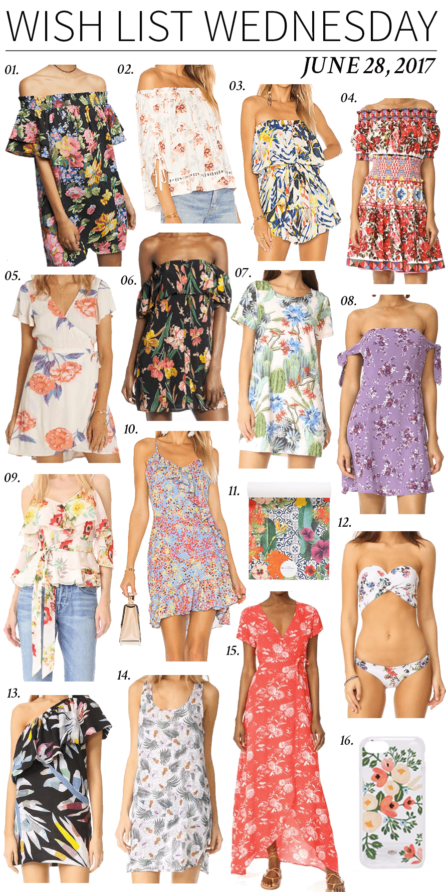 Wish List Wednesday, Florals, Floral Dresses, Summer, Style