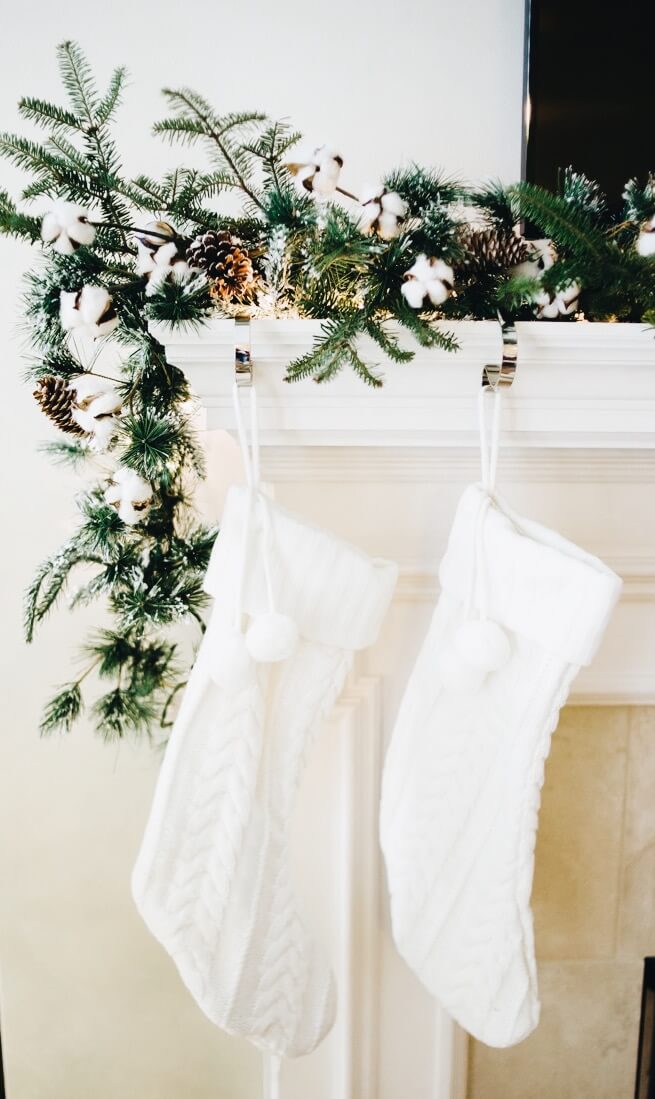 Simple White & Gold Christmas Decor - Cristin Cooper