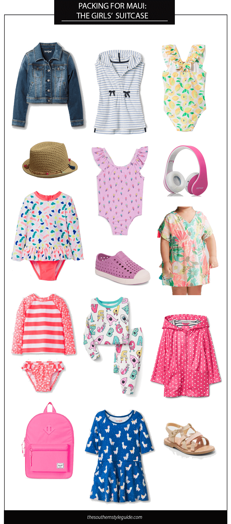 Hawaii Packing List for Little Girls