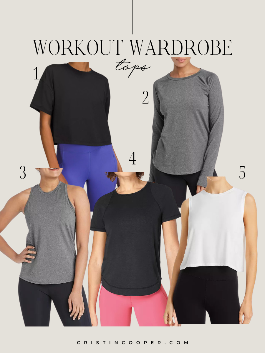 workout outfit refresh tops