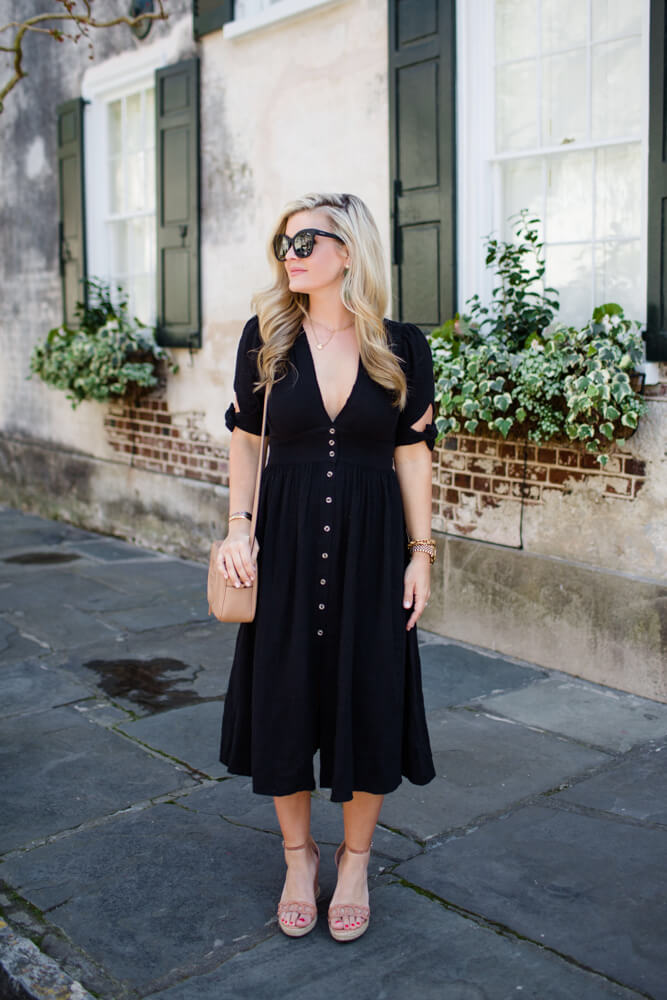 Black Midi Dress, Spring Dresses from The Southern Style Guide