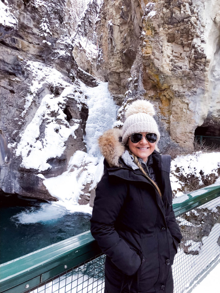 Cristin Cooper on her Winter Vacation to Lake Louise