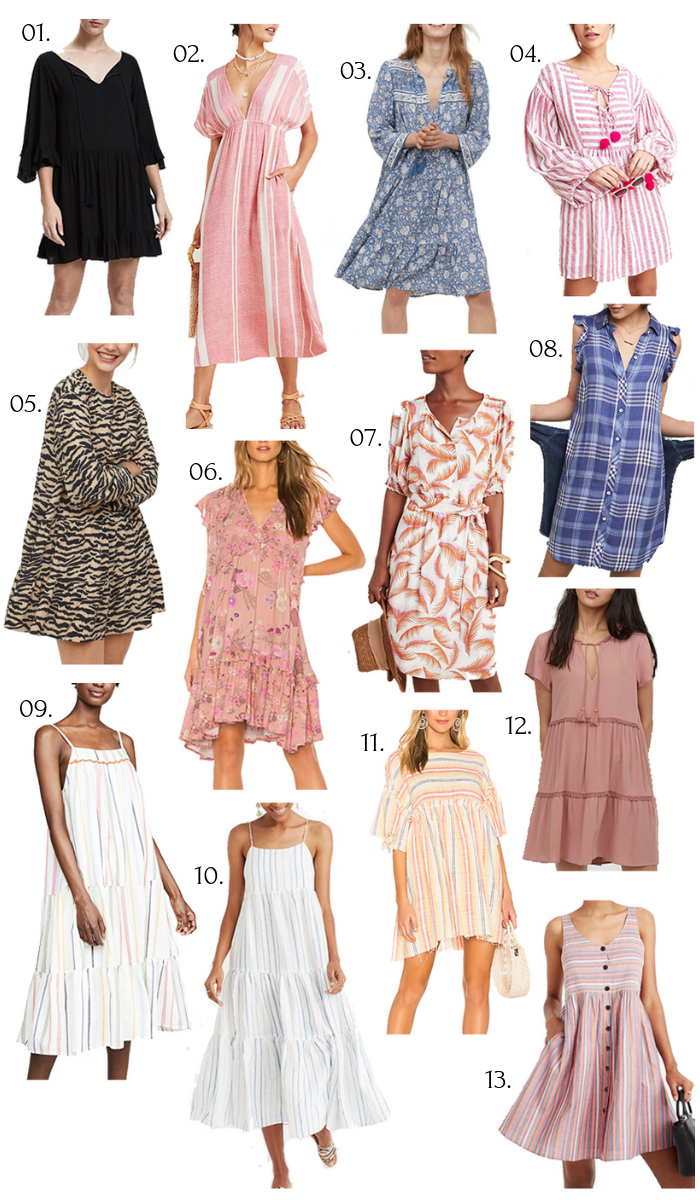 Wish List Wednesday Collage, Shopping Guide, Easy Summer Dresses