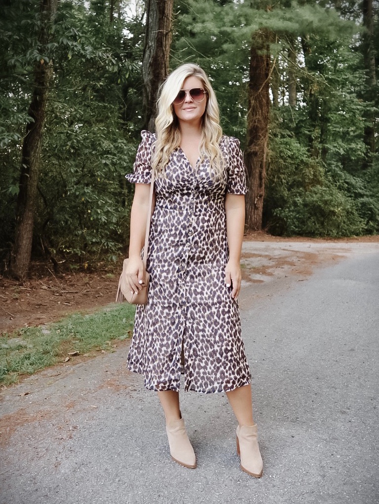 Daily Look: Leopard Print Midi Dress