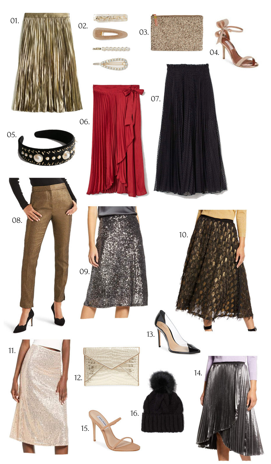 Holiday Skirts and Accessories