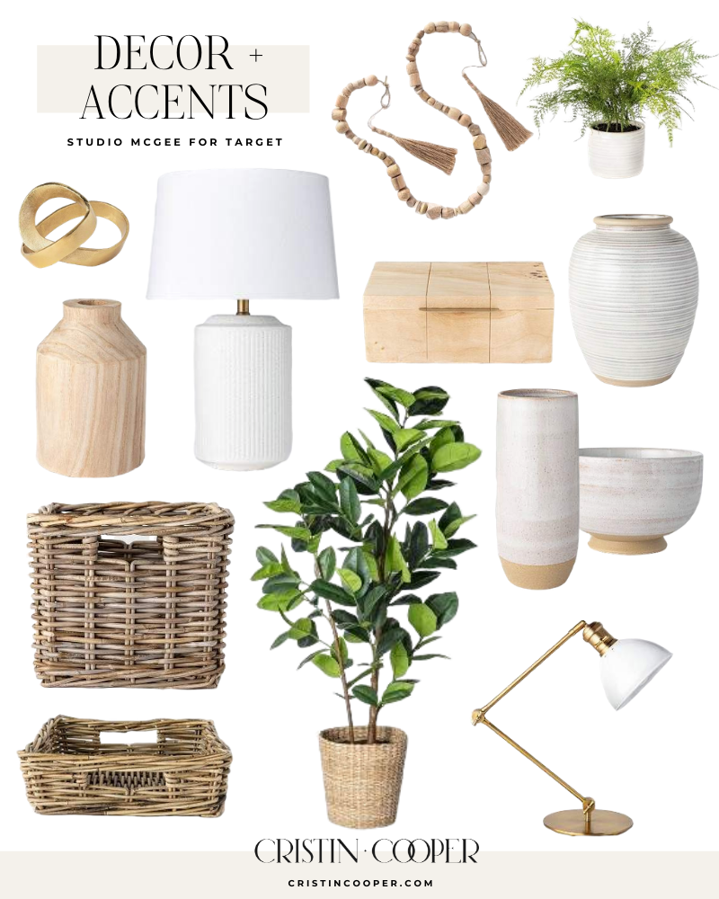Decor and accents from Studio McGee's line at Target