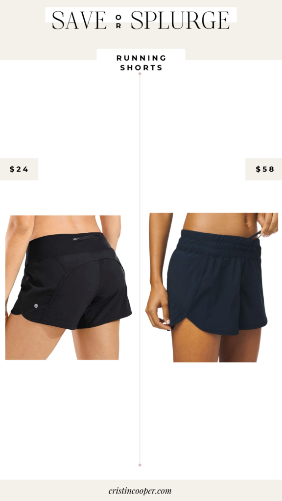 Lululemon dupe shorts on Amazon