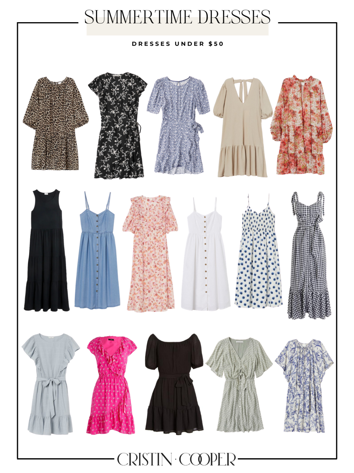 Summer Dresses Under $50 - Cristin Cooper