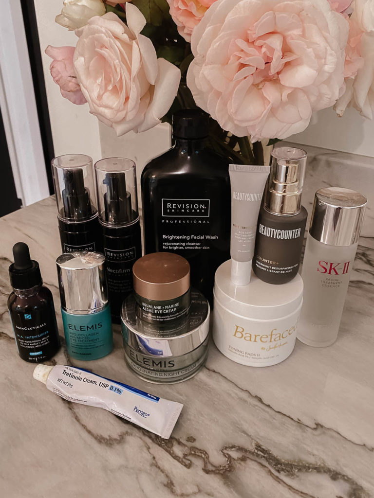 Summer Skin care routine for night time. 