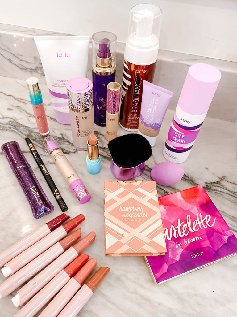 Tarte makeup favorites including the new maracuja lip collection.