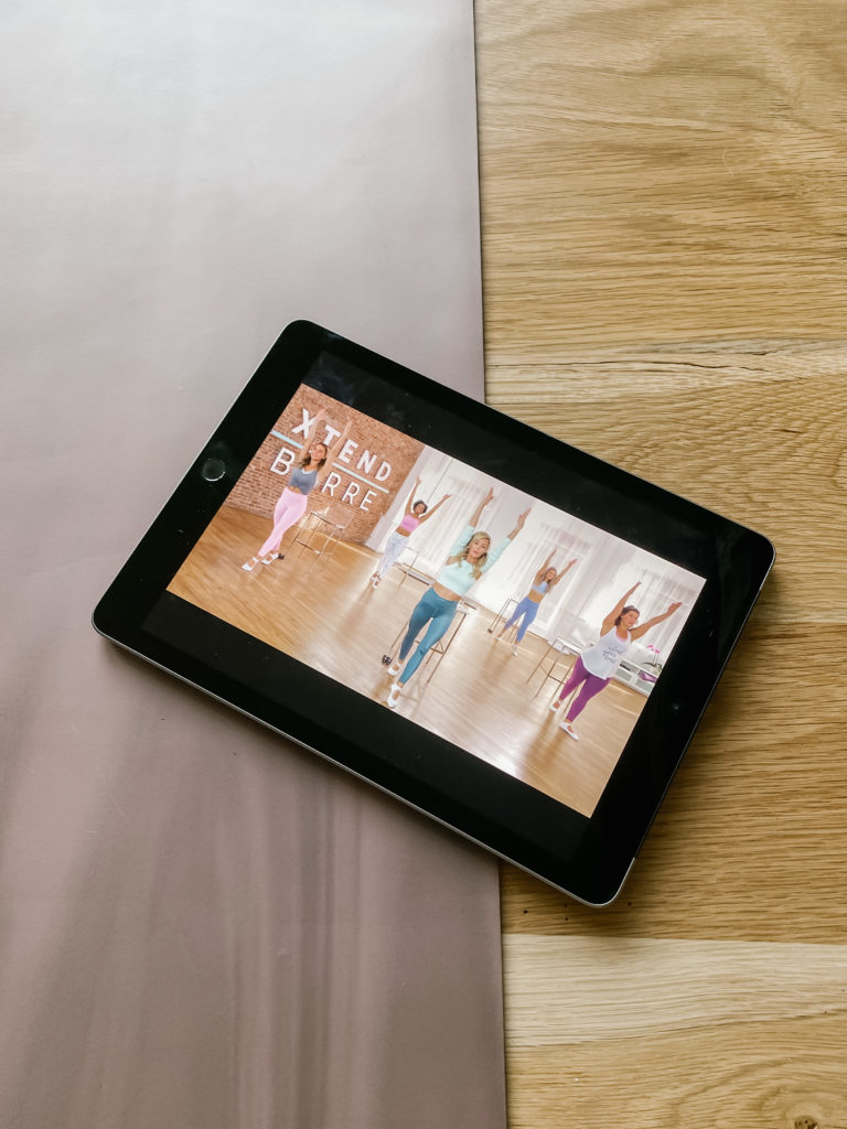 online barre workouts from the Openfit app
