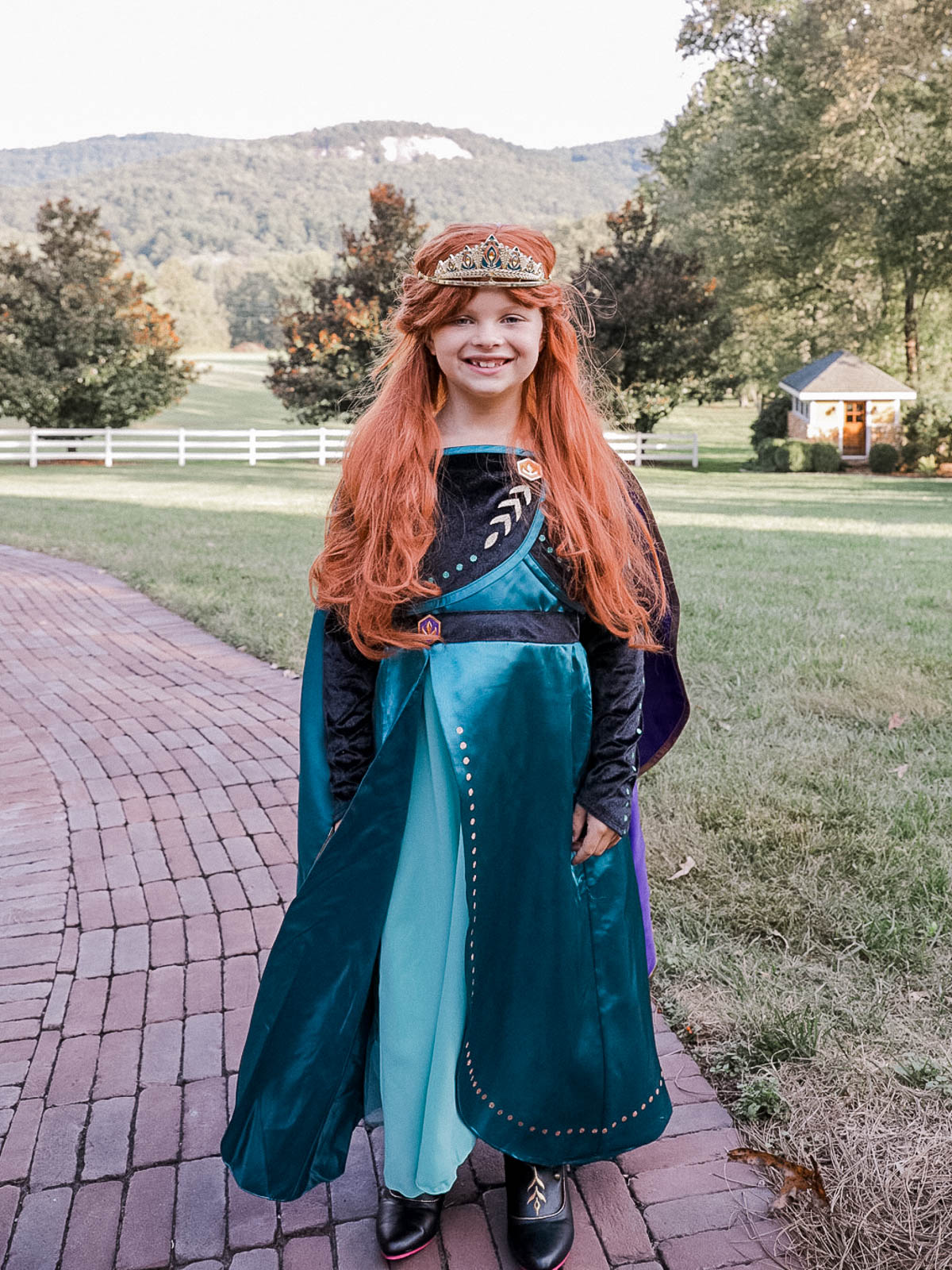 Hayden's Anna costume for a Frozen Halloween