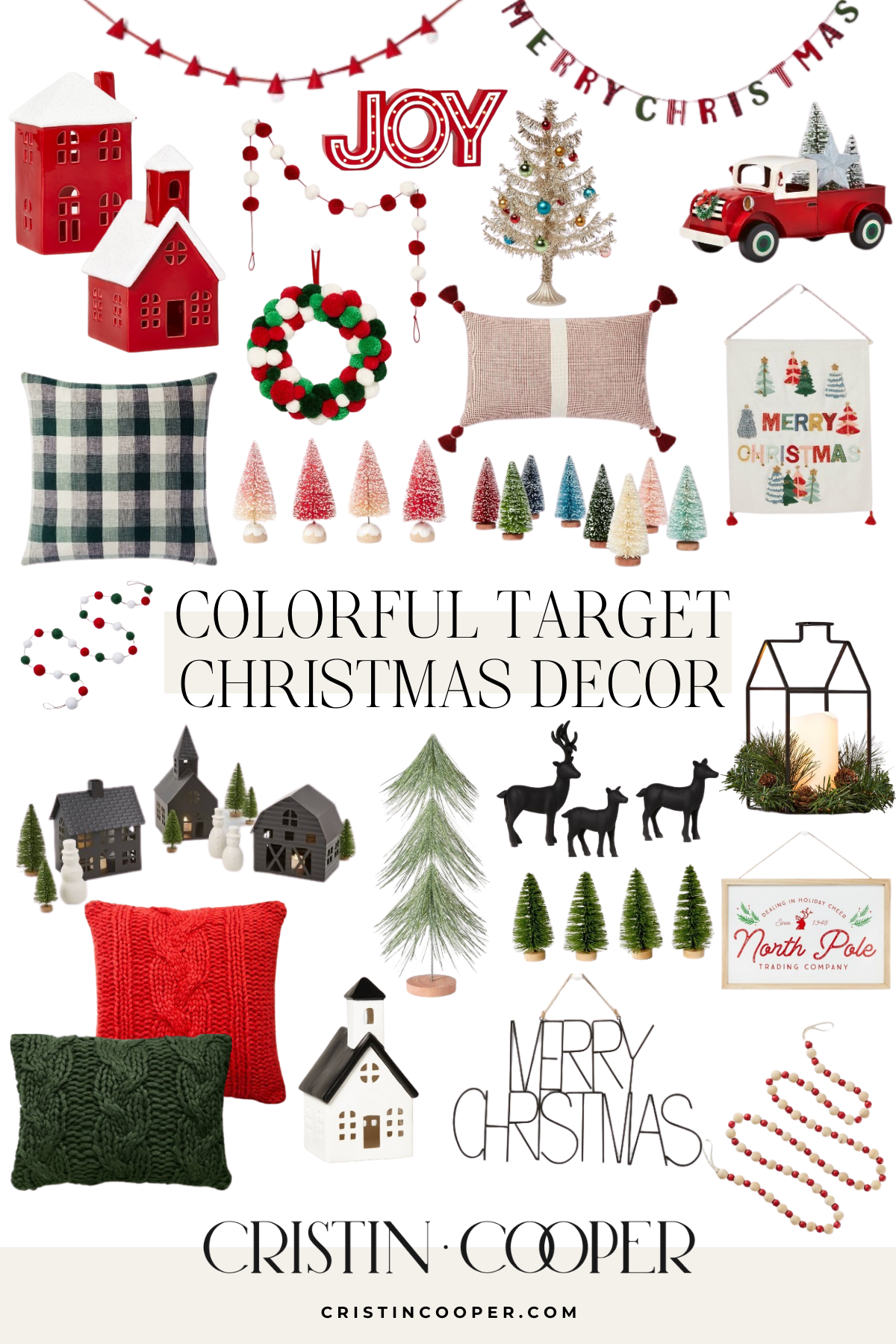 Colorful Christmas Decor from Target