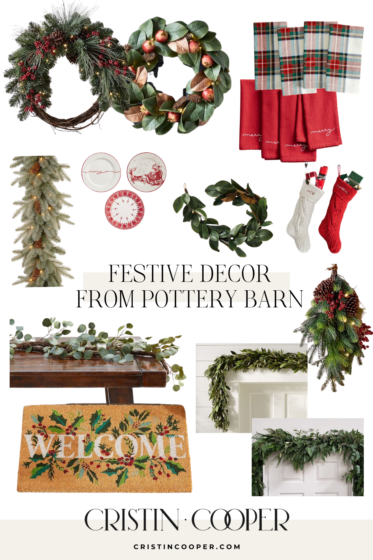Classic Christmas Decor from Pottery Barn