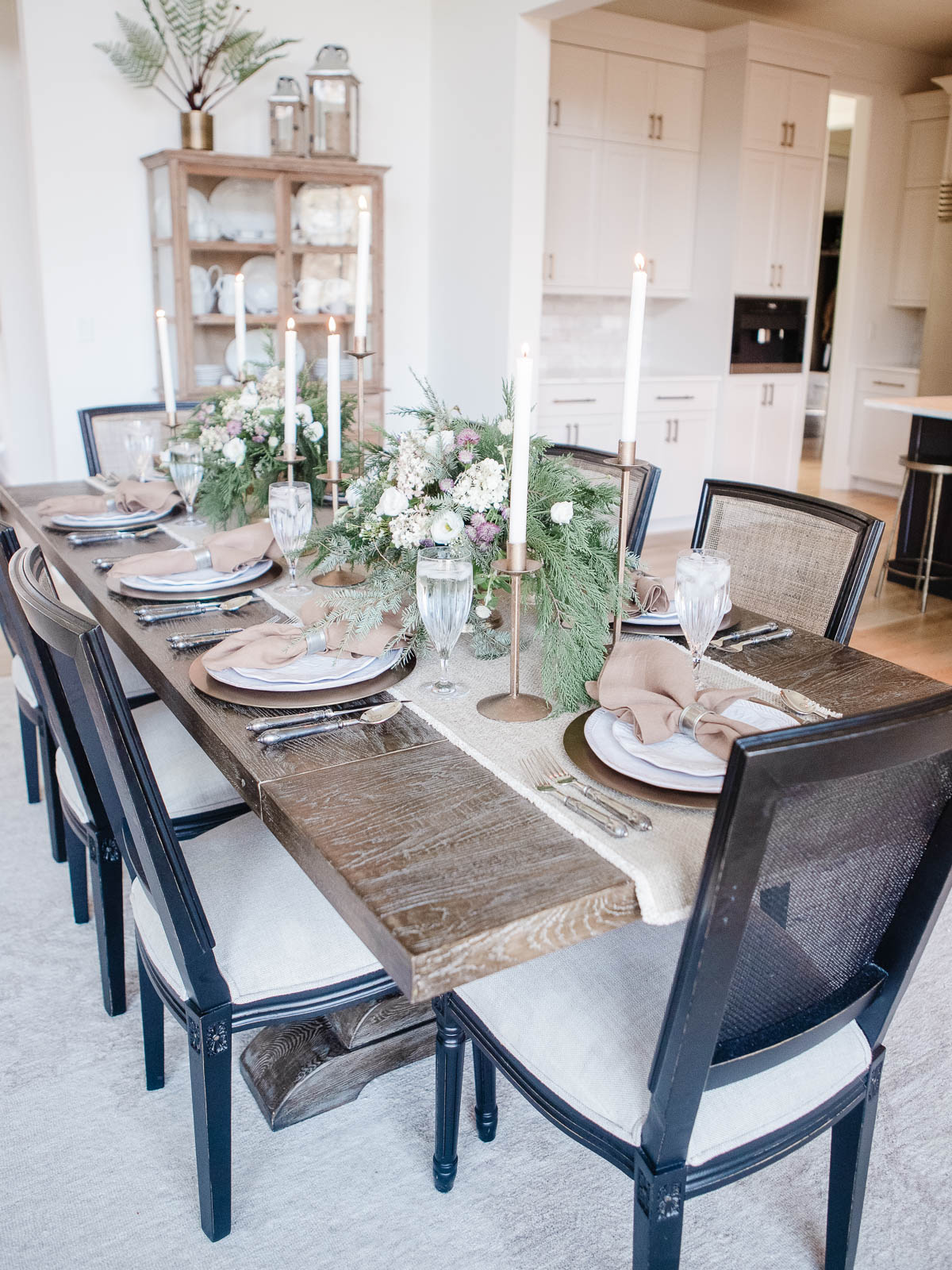 Traditional Neutral Thanksgiving Table - Cristin Cooper