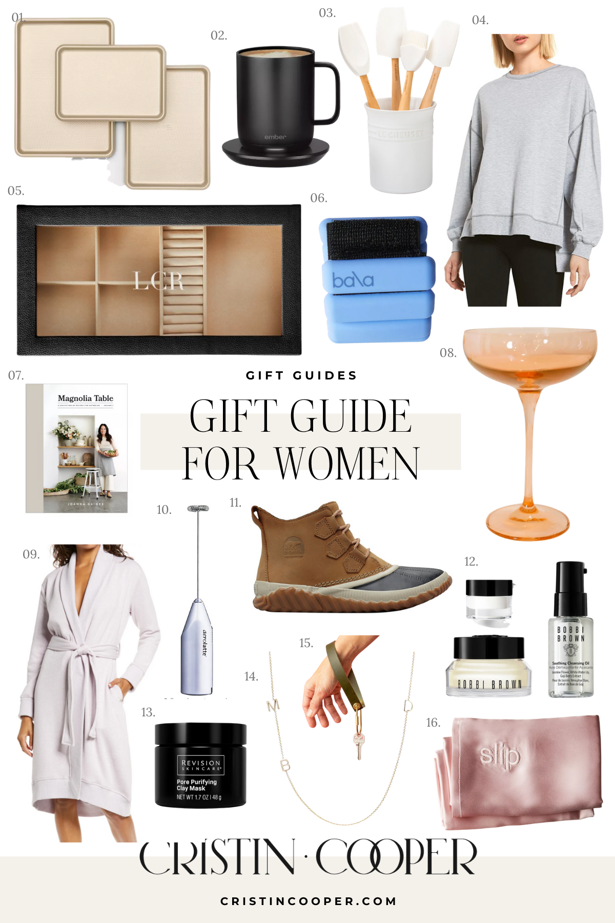 Blogger Cristin Cooper shares her gift guide for women
