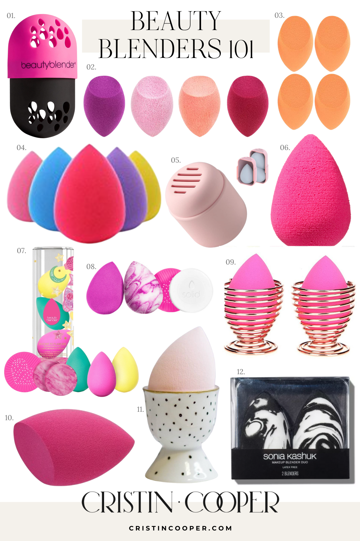 The original Beauty Blender and dupes. 