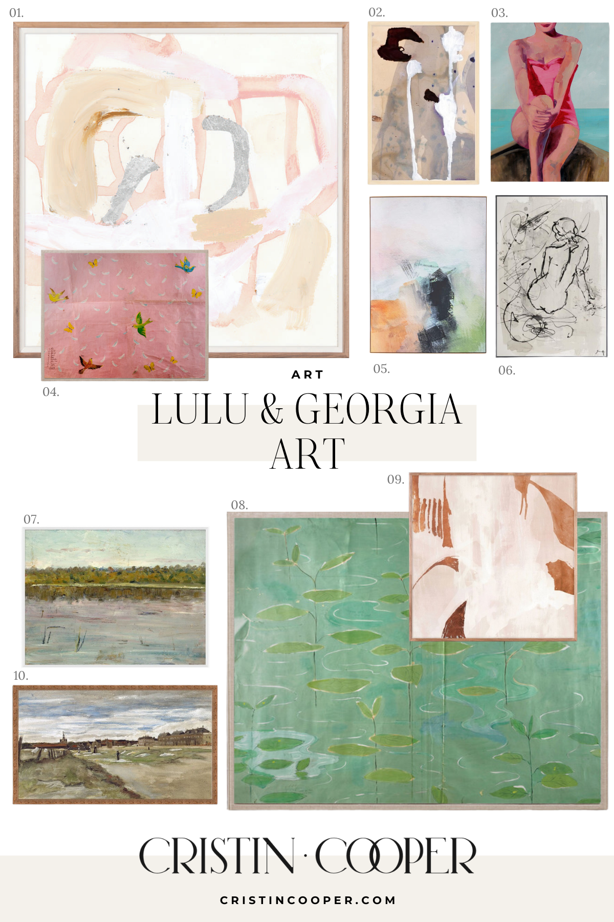 Where to buy affordable art from Lulu and Georgia. 