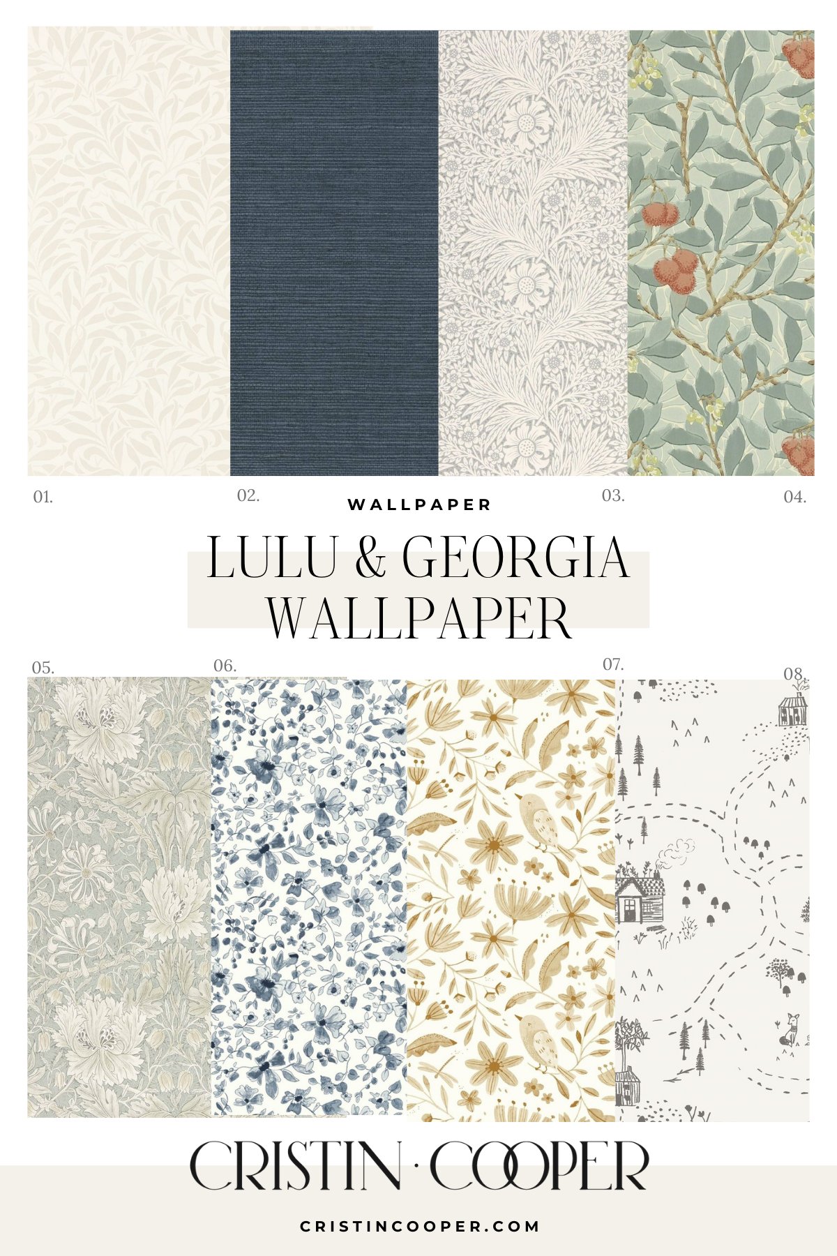 Affordable wallpaper from Lulu and Georgia. 