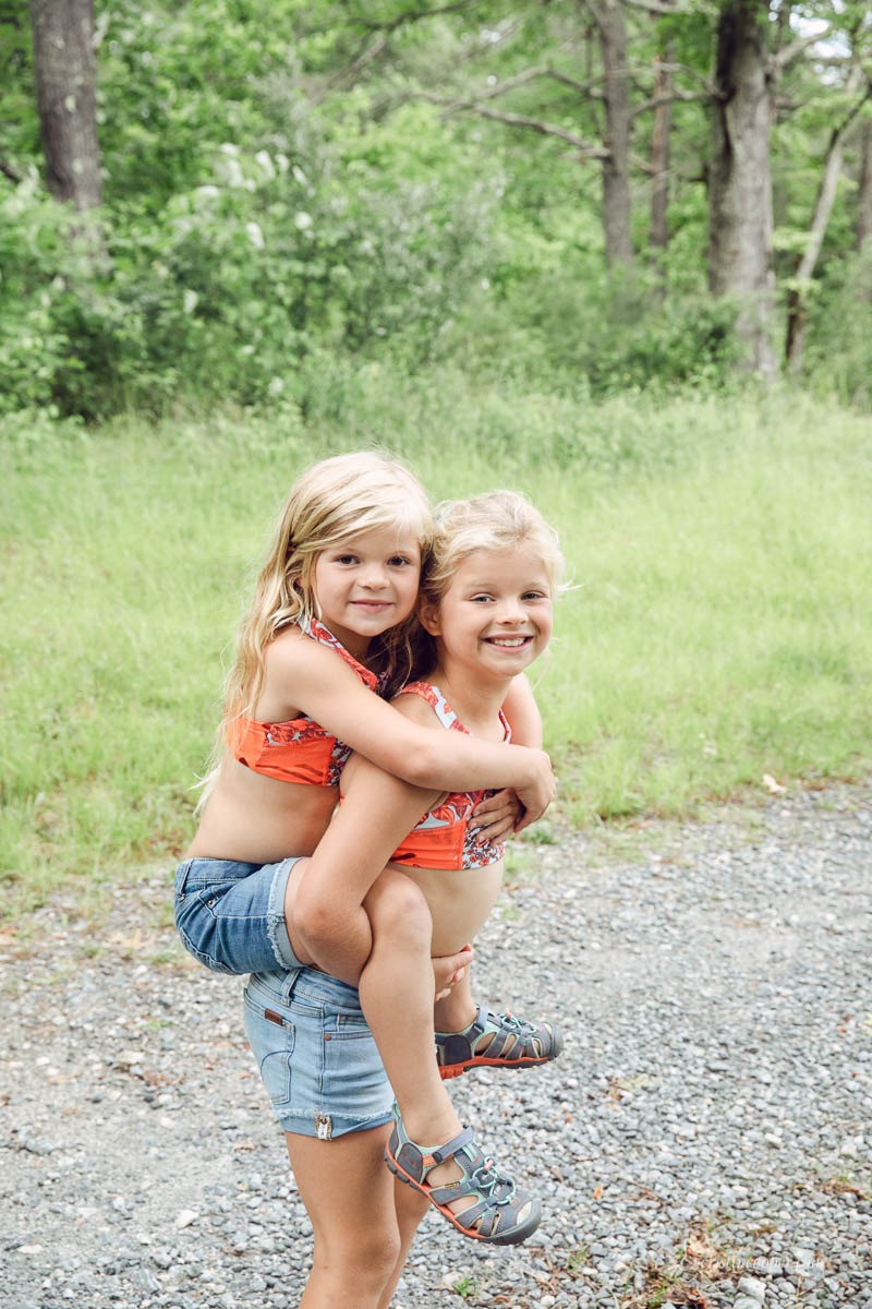 Backcountry Girls Swimsuits and what to do with kids outdoors this summer. 